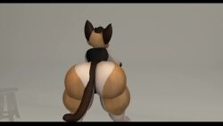 big_ass big_breasts breasts bubble_butt female furry huge_ass tagme thick_thighs vbad_catt video wide_hips