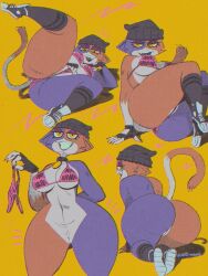 1girl 1girls 2023 2023s 3:4 anthro anticipation beanie beanie_hat belly_button big_ass big_breasts bikini black_beanie black_choker blue_body blue_fur breasts brown_body brown_fur calico_cat choker claws collar curvy_female curvy_figure domestic_cat ear_piercing epic_games eyebrows eyelashes eyeshadow felid feline felis female female_focus female_only fish_hook_piercing fortnite fortnite:_battle_royale furry furry_only grey_body grey_fur half-closed_eyes hat hi_res holding_panties huge_thighs legs_apart legs_up looking_at_viewer looking_back looking_back_at_viewer mammal meow_skulls_(fortnite) meowskulls navel nipple_bulge nude on_all_fours on_back on_knees pear-shaped_figure pear_shaped pink_bra pink_panties portrait posing presenting presenting_hindquarters pussy semi_nude sharp_claws signature smiling sneakers solo spreading_legs tagme taking_clothes_off tan_body tan_fur thick_thighs three-quarter_portrait topless topwear_only undressing voluptuous wide_hips wolftang yellow_eyes