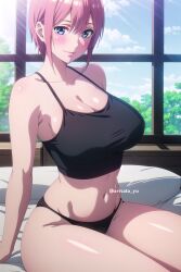 ai_generated anime_girl arisato_yu big_ass big_breasts go-toubun_no_hanayome nakano_ichika panties