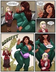 2girls ass_bigger_than_body ass_to_ass big_ass big_body big_booty big_butt blonde_female blonde_hair brown_hair brown_hair_female chubby_female comic dark-skinned_female elevator fanning_self fart fart_cloud fart_everywhere fart_sound_effect farting farting_on_another farting_on_thing fat_ass glossy_lips height_difference huge_ass huge_butt hyper_ass hyper_butt looking_at_another looking_back multiple_girls peach_breeze plump_ass plump_thighs rivalry rivals size_comparison size_difference spokle taller_female taller_girl tearing tearing_up waving white_skinned_female work_uniform working