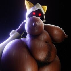 3d_(artwork) absurd_res adri164 animal_humanoid areola belly big_breasts big_nipples blazblue breasts cat_humanoid curvy_female curvy_figure dark_areola dark_body dark_skin digital_media_(artwork) felid felid_humanoid feline feline_humanoid female hairy hairy_pussy happy_trail hi_res humanoid kaka_(blazblue) looking_at_viewer mammal mammal_humanoid nipples overweight overweight_female pubes red_eyes sharp_teeth smile taokaka teeth thick_thighs wide_hips