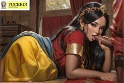 ai_generated dick goddess hindu_mythology indian licking partial_male parvati