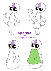 1boy big_penis character_sheet ghost guyspermo_(itisspermo) itisspermo male_only naked_male original spermo_(itisspermo) toony