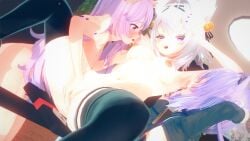 3d 3girls artist_request breasts crossover filian filian_(vtuber) fingering fingering_partner hololive hololive_gamers hololive_japan indie_virtual_youtuber koikatsu nekomata_okayu nyatasha_nyanners pink_hair purple_hair pussy source_request tagme uncensored virtual_youtuber vtuber white_hair