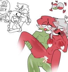 breast breasts countryhumans countryhumans_girl couple hungary_(countryhumans) njt_axi_(artist) poland_(countryhumans)