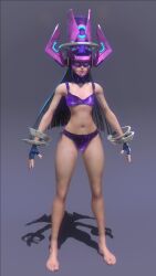 1girls 3d 3d_model ateies bra female galacta galacta_(marvel_rivals) marvel marvel_comics marvel_rivals panties solo