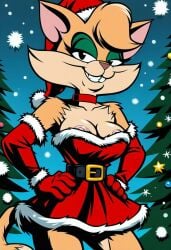 ai_generated catgirl christmas fantomcat female female_only furry tabitha_wildcat xmas