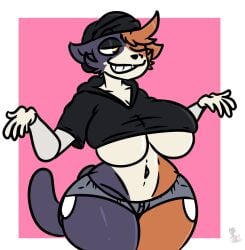 big_breasts breasts female fortnite furry huge_breasts kingretrokirby meow_skulls_(fortnite) thick_thighs wide_hips