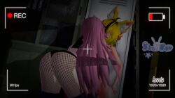 1boy 1girls 3d 3d_animation 3d_model animal_ears animated areola areolae ass back_view big_breasts blush breasts completely_nude femboy_on_female fishnet_clothing fishnets indoors kemonomimi kendomurft kissing latam_virtual_youtuber long_hair masturbation neneefthy nipples nude_male partially_clothed pink_hair shai_zoe shaizoe_ short_hair shorter_than_30_seconds tagme thighs translucent_clothing transparent_clothing video virtual_youtuber vtuber vtuberfanart yellow_eyes