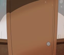 1girl agnes_tachyon_(tach-nology)_(umamusume) agnes_tachyon_(umamusume) animal_ears animated animated_gif breasts brown_hair bullxon door doorway heart highres horse_ears horse_tail indoors lab_coat large_breasts looking_at_viewer navel necktie nipples no_sound open_door panties pov_doorway red_eyes short_hair solo stomach tail thighhighs tongue tongue_out umamusume underwear