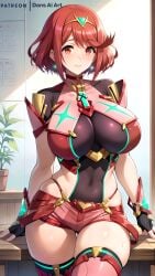 1girls ai_generated big_breasts core_crystal dans_ai female huge_breasts large_breasts pyra pyra_(xenoblade) red_eyes red_hair short_hair thick_thighs voluptuous_female xenoblade_(series) xenoblade_chronicles_(series) xenoblade_chronicles_2