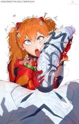 angry angry_expression angry_face asuka_langley_sohryu big_penis bigpeachs blowjob blue_eyes brat broken_rape_victim defeated huge_cock interspecies mass_production_eva mind_break monster monster_cock monster_rape neon_genesis_evangelion penis_awe plugsuit rape red_hair size_difference tongue_out