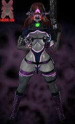3d ass big_ass big_breasts blizzard_entertainment body_modification bodysuit breasts corruption d.va drone dronification female high_heels ibex-cg ibex_(company) mind_break mind_control overwatch slavesoldier_(ibex) transformation