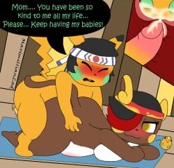 2023 accessory alolan_form alolan_raichu anthro belly blush bodily_fluids breasts cum cum_in_pussy cum_inside current_(maximillianlad) doggy_style duo egg eggnant female from_behind_position generation_1_pokemon generation_7_pokemon genital_fluids genitals headband incest_(lore) inside internal lying male male/female maximillianlad mother_(lore) mother_and_child_(lore) mother_and_son_(lore) nintendo nude on_front outlaw_(pmd) parent_(lore) parent_and_child_(lore) parent_and_son_(lore) penetration penile penile_penetration penis penis_in_pussy pikachu pokemon pokemon_(species) pokemon_mystery_dungeon pregnant pregnant_sex regional_form_(pokemon) sex shiny_pokemon son_(lore) spike_chunsoft submissive submissive_male uterus vaginal_penetration zap_(maximillianlad)