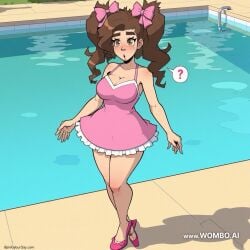 ai_generated clueless high_heels jakal jakal63 jakalovid mtf_transformation pink_dress rule_63 sissy twintails