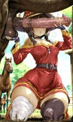 1girls 1horse ai_generated balls breasts clothed_female digitigrade equine_genitalia equine_penis erect_nipples erect_penis excited explicit female female_focus flared_penis floresai gigantic_penis hand_on_penis huge_cock kneeling kono_subarashii_sekai_ni_shukufuku_wo! male medium_breasts megumin panting patreon patreon_url patreon_username penis penis_awe penis_on_face perky_breasts petite petite_body pussy slender_body smegma sniffing sniffing_penis submissive_female testicles thick_thighs throbbing_penis wide_hips