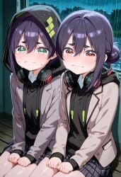 2girls acro_trip ai_anatomy ai_generated best_friends date_chizuko haraga_kurumi kimi_no_koto_ga_dai_dai_dai_dai_daisuki_na_100-nin_no_kanojo not_porn sisters velvet_hour_(artist)
