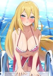 1girls big_breasts bikini bikini_top blonde_hair blue_eyes blush boruko boruto:_naruto_next_generations breasts busty canon_genderswap cleavage facial_markings female female_focus female_only fingernails gender_transformation genderswap_(mtf) halter_bikini hi_res high_resolution highres inner_sideboob large_breasts light-skinned_female light_skin lips lipstick long_fingernails long_nails looking_at_viewer makeup narrowed_eyes naruto naruto_(series) pale-skinned_female pale_skin parted_lips pink_lips pink_lipstick pinup pool pool_ladder pose posing red_nail_polish red_nails rule_63 rule_63 seductive seductive_eyes seductive_look sexy_no_jutsu shounen_jump shueisha skymole01 solo solo_female solo_focus striped_bikini swimming_pool swimsuit uzumaki_boruto very_high_resolution voluptuous voluptuous_female wavy_hair weekly_shonen_jump whisker_markings whiskers