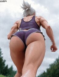 1girls ai_generated ass ass ass_cleavage ass_crack ass_focus athletic athletic_female big_ass blush butt_focus buttocks close-up close_up female hentai huge_ass league_of_legends low-angle_view mature_female milf mommy motion_lines muscular muscular_female peeping riven run running sexy sexy_body sexy_pose sports_bra sports_shorts sports_uniform srodskiy sweat tagme thighs thighs_focus trembling vulgar waifu wet white_hair wide_hips