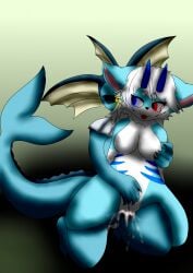 anthro bodily_fluids bovid breasts caprine claws cum cum_in_vagina cum_inside dragon1900 duo eeveelution ejaculation female frill_(anatomy) futanari generation_1_pokemon genital_fluids genitals goat herm hi_res intersex intersex/female kemono long_tongue mammal nintendo nipples paws penetration penile penile_penetration penis penis_in_vagina pokemon pokemon_(species) pussy tail tongue tongue_out vaginal_penetration vaporeon vulva