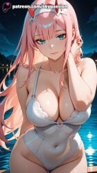 1girls 2025 ai_assisted ai_generated anime aqua_eyes artist_name bangs beach big_breasts big_breasts big_breasts big_chest breast breasts breasts breasts bust busty chest city_lights cityscape cleavage cloud covered_navel darling_in_the_franxx explicit eyebrows_visible_through_hair eyeshadow female full_moon hairband hand_in_hair hi_res high_quality high_resolution highres horizon horns large_breasts long_hair looking_at_viewer makeup moon moonlight night night_sky ocean one-piece_swimsuit outdoors patreon patreon_username pink_hair shooting_star sky skypassion smile solo stable_diffusion star_(sky) starry_sky swimsuit tree water watermark white_hairband white_swimsuit zero_two_(darling_in_the_franxx)