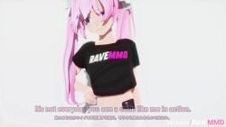 1boy 1girls 3d artist_name bedroom belly_button blue_eyes breasts cevio confident dark-skinned_male dark_skin english_text english_voice_acting full_nelson hatsune_miku indoors japanese_text light-skinned_female light_skin microphone moaning nami955_(va) overconfident penetration pink_hair porn_star porn_star_outfit precum ravemmd room sex small_breasts tagme topwear twintails vaginal_penetration video vocaloid voice_acted