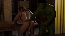 1boy 1male 1monster after_anal after_sex anus baermar_uraz balls beard big_butt big_cock big_penis black_hair brown_hair cum cum_in_ass cum_on_ass dbd dead_by_daylight flaccid_penis gay gay_sex hairy_arms hairy_chest hairy_legs human_submissive male male/male male_dominated male_only monster_on_human monster_on_male muscular muscular_male muscular_monster orc orc_male penis submissive submissive_human submissive_male