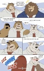 2023 3:5 5_fingers absurd_res anthro areola barazoku better_version_at_source big_penis biped black_eyebrows black_eyes black_nose black_pawpads black_stripes blush bodily_fluids bottomwear canid canine chest_tuft circle_eyebrows closed_eyes clothed clothing comic crotch_tuft curved_eyebrows digital_media_(artwork) duo ear_markings ear_tuft ears_down embarrassed erection eye_contact eyebrows eyewear felid fingers forearm_muscles foreskin fully_clothed fur fur_markings genitals glans glasses hair hi_res interspecies jewelry lion long_image looking_at_another looking_pleasured male mammal manly markings medium_hair multicolored_body multicolored_fur multiple_scenes muscular muscular_anthro muscular_male narrowed_eyes naughty_face neck_tuft necklace necktie neutral_expression nude onomatopoeia open_mouth orange_body orange_fur overweight pantherine patreon patreon_logo patreon_username pawpads paws penile penis pivoted_ears presenting raised_eyebrow red_glans red_necktie red_penis rosy_cheeks seductive sequence short_hair simple_background smile sound_effects speech_bubble striped_body striped_fur stripes sweat tall_image teasing teeth teeth_showing text tiger toony tuft twitter twitter_logo two_tone_body two_tone_fur uncircumcised uniform unzipped unzipped_pants vein veiny_penis vitashi white_body white_fur worried zipper