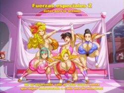 2025 4:3 5girls android_18 angelauxes areola_bulge areolae ass backboob bad_launch bed bedroom big_ass big_breasts black_eyes black_hair blonde_hair blue_eyes blue_hair blurred boob_window breasts bulma_briefs bulma_briefs_(frieza_saga) censored chichi child_bearing_hips cleavage dialogue dragon_ball dragon_ball_(classic) dragon_ball_z earrings female female_only fumo_plush hair_ornament horny horny_female huge_breasts hyper_breasts imminent_rape imminent_sex large_breasts launch looking_at_viewer lunch_(dragon_ball) madotsuki milf multiple_females multiple_girls nipple_bulge pose sideboob spanish_text text thick_thighs thunder_thighs videl videl_(short_hair) yume_nikki
