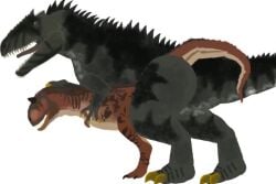 animated animation anthro carnotaurus dinosaur giganotosaurus giganotosaurus_(jurassic_world_dominion) mating nsfw prehistoric prehistoric_species sex tagme video