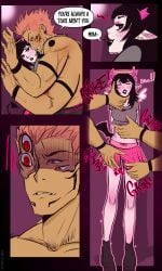 big_penis bite bite_mark blood breasts cum_in_pussy demon demon_girl dominant_male female hard_sex hardcore horns kraujas male multi_arm multi_eye multi_limb pale_skin penis petite petite_body pussy ryoumen_sukuna_(jujutsu_kaisen) size_difference small_breasts smaller_female submissive_female