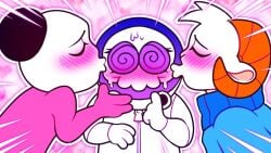 apandah astronaut aztrosist blush blush_lines closed_eyes goat horns horny jschlatt kissing looking_pleasured love mcyt minecraft_youtubers no_visible_genitalia pink_skin purple_eyes rammie_(jschlatt) riftskeen skull sleep_deprived_podcast spiral_eyes sweat sweatdrop sweating sweaty thumbnail white_fur white_skin wholesome youtube youtuber