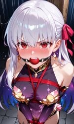 ai_generated angry angry_face ball_gag blush bondage fate_(series) kama_(fate/grand_order)