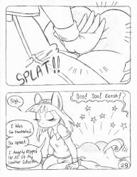 anthro ass big_butt butt_slap circe_(artist) clothed clothed_anthro clothed_female clothing comic cutie_mark dialogue duo earth_pony english_text equid equine eyelashes female friendship_is_magic fully_clothed fully_clothed_anthro fully_clothed_female genitals hasbro horn horse mammal my_little_pony mythological_creature mythological_equine mythology nude nude_anthro nude_female pain pony pussy rarity_(mlp) salon slap spa spanking speech_bubble suri_polomare_(mlp) tail text unicorn vulva