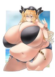 1girls 2021 absurd_res anne_bonny_(fate/grand_order) bbw belly blonde_hair breasts chubby chubby_female fate/grand_order fate_(series) female female_focus hips honi-san huge_belly huge_breasts huge_thighs long_hair overweight overweight_female plump red_eyes solo solo_female solo_focus ssbbw thick_thighs thighs voluptuous wide_hips