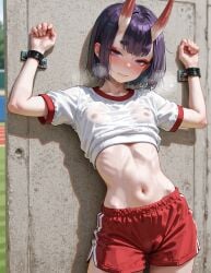 ai_generated anime_girl cute cute_girl fate_(series) female female hentai nipples petite petite_body petite_breasts petite_female shuten_douji_(fate) shy small_breasts solo_female teen teen_girl teenage_girl uniwaifu