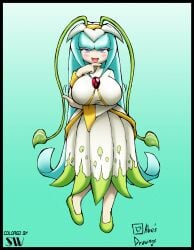 1girl 1girls abesdrawings alien alien_girl alien_humanoid big_breasts blue_eyes blue_pseudo_hair breasts clothed clothed_female dress earthia_the_seedrian elemental_creature elemental_humanoid female female_only flora_fauna hi_res high_resolution highres huge_breasts mature_female milf plant plant_girl plant_humanoid pseudo_hair seedrian solo solo_female sonic_(series) sonic_the_hedgehog_(series) sonic_x source_request tms_entertainment vines year_request