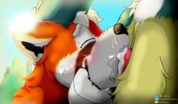 ailurid animal_genitalia animal_penis anthro anthro_on_anthro anthro_penetrated anthro_penetrating anthro_penetrating_anthro assisted_fellatio assisted_oral avian balls_deep bird blue_body blue_feathers blush bodily_fluids breath_of_the_wild close-up closed_eyes cum cum_drip cum_in_mouth cum_inside cum_on_face deep_penetration deep_throat dripping duo erection face_grab fallofdusty feathered_wings feathers fellatio fin_(fallofdusty) forced forced_oral forest forest_background fur genital_fluids genitals hand_on_head head_grab hi_res holding_head male male/male male_penetrating mammal messy multicolored_body multicolored_feathers multicolored_fur nature nature_background nintendo oral oral_penetration orange_body orange_fur orgasm outside penetration penile penile_penetration penis penis_in_mouth plant red_panda revali rito rough_oral sex side_view signature simple_background sky submissive submissive_male the_legend_of_zelda tree white_body white_fur wings