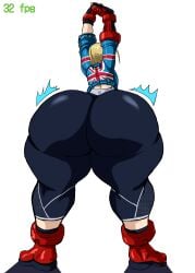 1girls arms_up ass ass_bigger_than_head ass_bigger_than_torso ass_expansion ass_focus big_ass blonde_hair bottom_heavy bubble_butt cammy_white charge_sol clothing dat_ass fat_ass female female_only huge_ass hyper hyper_ass large_ass massive_ass png solo street_fighter street_fighter_6 stretching thick_ass thick_thighs thunder_thighs white_background wide_hips