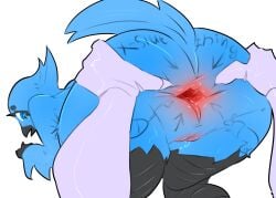 absurd_res anthro anus ass bisamon bisamon_(oc) duo female hi_res mammal meme solo tweetfur twitter