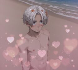 1boy 1male ai_generated asian asian_male beach blush boy chinese doll femboy gay izana_kurokawa kawaii little_brother naked only_male ready_for_sex ready_to_fuck smaller_male submissive_male sweet tokyo_revengers twink