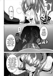 butcha-u cum cum_in_mouth cum_on_face cum_on_hair doujinshi edwin_black english_text eroquis hair human lilith-soft oboro_(taimanin_asagi) tagme taimanin_(series) taimanin_asagi tentacle text