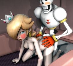 1boy 1boy1girl 1girls 3d 3d_(artwork) 3d_model all_fours animated_skeleton ass blonde_hair blonde_hair_female blue_eyes blush blush_stickers bottomless bottomless_male breasts crossover crown doggy_style duo eastern_and_western_character ectopenis female female_human female_penetrated genitals gloves human human_penetrated interspecies long_hair long_hair_female looking_back male male/female male_penetrating male_penetrating_female mario_(series) monster nude nude_female orange_penis papyrus papyrus_(undertale) partially_clothed partially_clothed_male penetration penetration_from_behind penis princess_rosalina scarf sex sex_from_behind sfm skeleton source_filmmaker straight super_mario_galaxy undead undertale undertale_(series) vaginal_penetration weird_crossover