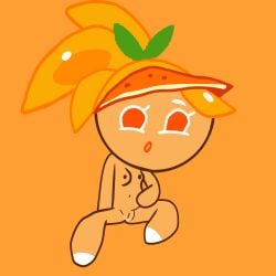 breasts cookie_run cookie_run_ovenbreak ilovecream5 orange_cookie orange_eyes orange_hair pussy pussy_juice solo_female tagme