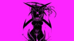 black_silhouette blade inking nwobproject oc original_character robot robot_girl silhouette tagme tentacle triplex_(nwobproject) ultrakill vbuh