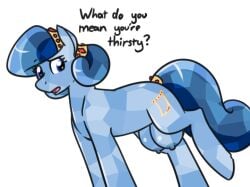 1girls 2017 blue_body blue_eyes blue_hair breasts crotch_breasts crotch_tits crotchboobs crystal_pony_(mlp) cutie_mark english_text female female_focus female_only heart_song medium_breasts my_little_pony my_little_pony_friendship_is_magic naked naked_female nipples nude nude_female short_hair solo solo_female solo_focus tail whatsapokemon