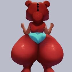 1girls aged_up angry back back_view brawl_stars dark-skinned_female fat_ass fat_butt huge_ass huge_breasts hyper hyper_ass nita_(brawl_stars) senior_garabato solo solo_female thick_thighs voluptuous wide_hips