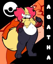 bbw big_breasts breasts chubby delphox female furry pokemon pokemon_(species) springhell tagme thick_thighs wide_hips