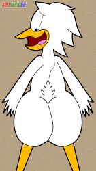 ass avian big_ass big_butt bird bubble_ass bubble_butt butt_cheeks charlie_panera completely_naked completely_naked_male completely_nude completely_nude_male cute duck fat_ass fat_butt from_behind furry_only giant_ass giant_butt kenmazu95 naked nervous nude tail toony white_feathers