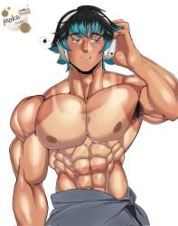 armpit_hair heatstroke_(trend) luka_couffaine male male_only miraculous:_tales_of_ladybug_and_cat_noir miraculous_ladybug mokacake solo tagme viperion